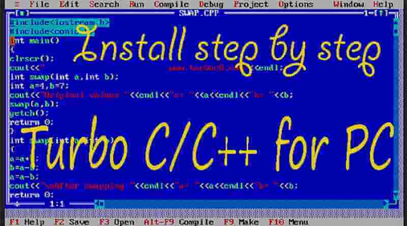 Turbo c download and install